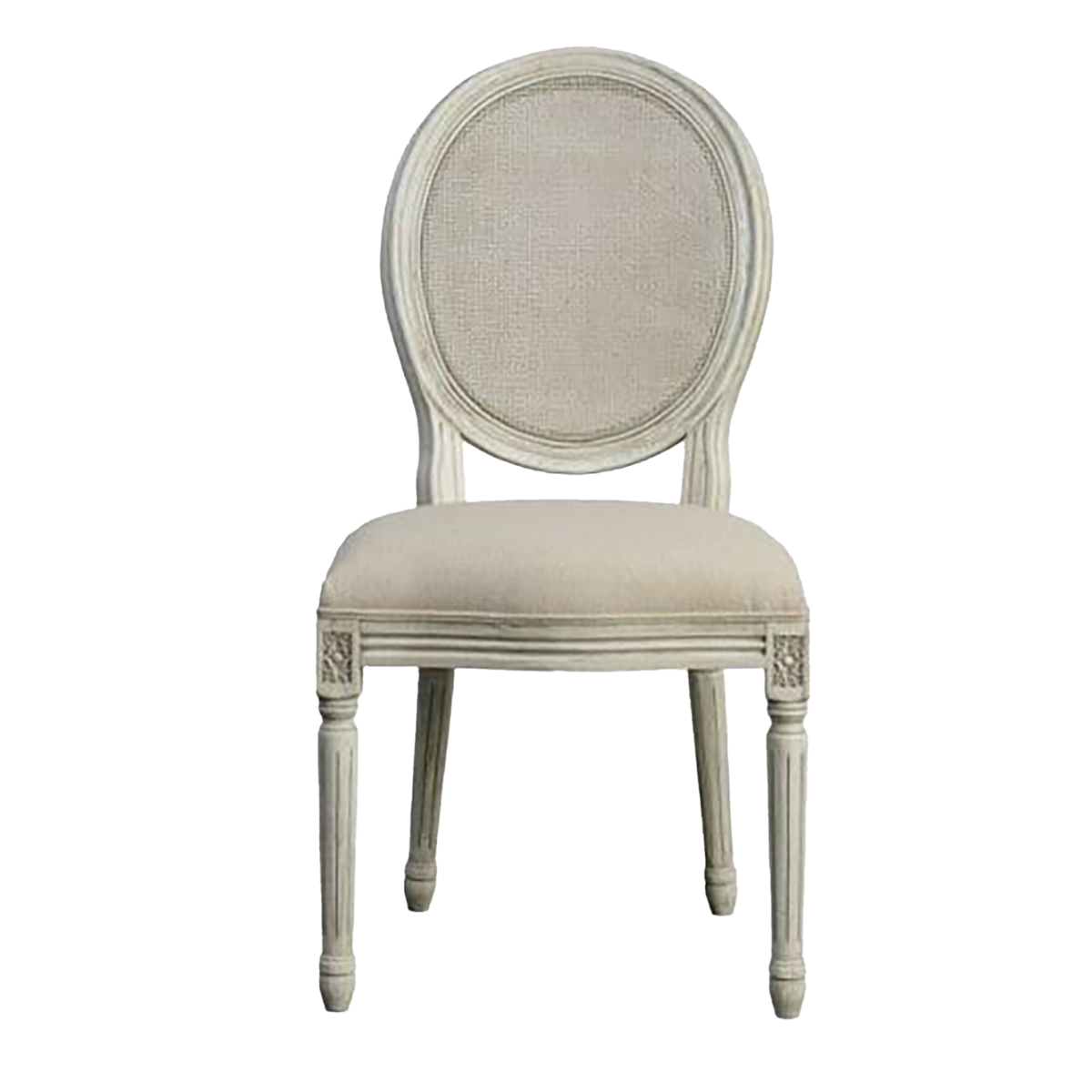 White Wash Cane Back Dining Chair – CRUSH by EventWorks